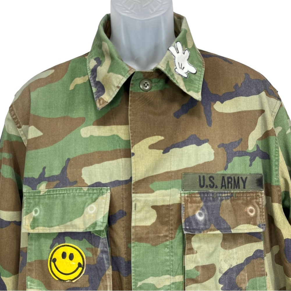 Topson Down Men’s Medium Camouflage Military Streetwear Jacket‎ With Patches - Picture 2 of 10